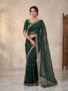 Rim Zim Star Georgette With Embroidery Work Saree